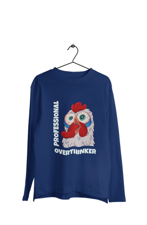 Professional Overthinker - Men's Full Sleeves Funny T-shirt