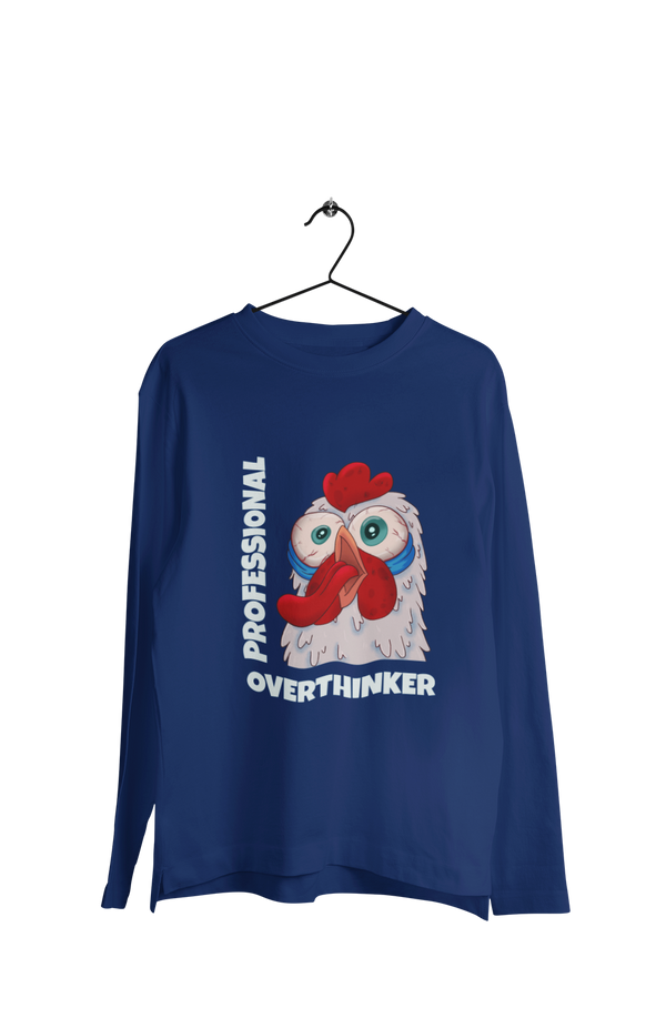 Professional Overthinker - Men's Full Sleeves Funny T-shirt