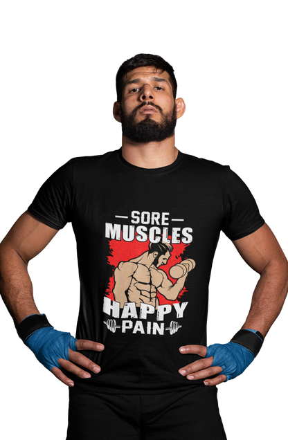 Sore Muscles Happy Pain - Men's Gym T-shirt