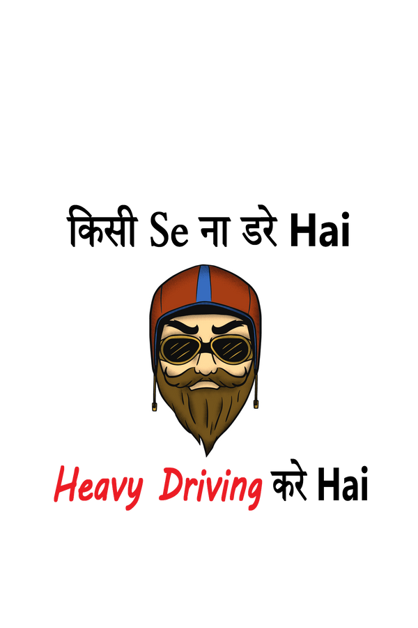 Heavy Driving Kare Hai - Bike Lover Hoodies