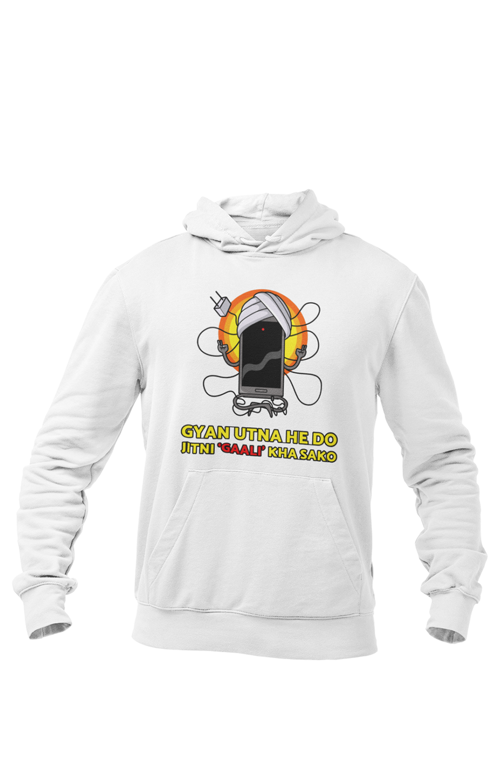 Gyan Utna He Do - Printed Funny Hoodies
