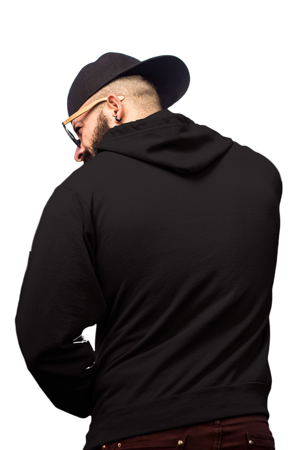 Learn To Rest - Black Gym Hoodies for Men (Printed on Front and Back, both)