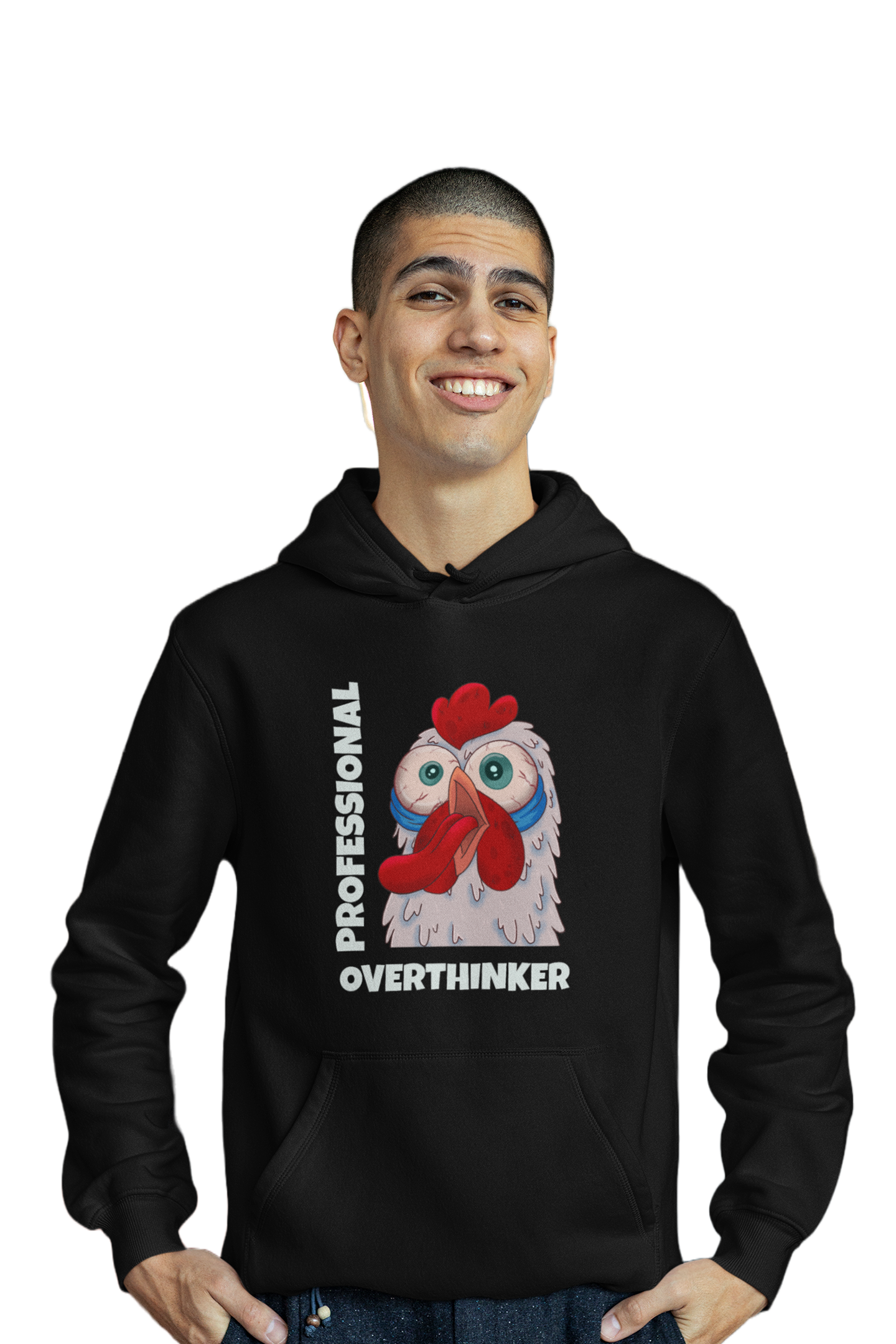 Professional Overthinker - Funny Print Hoodies