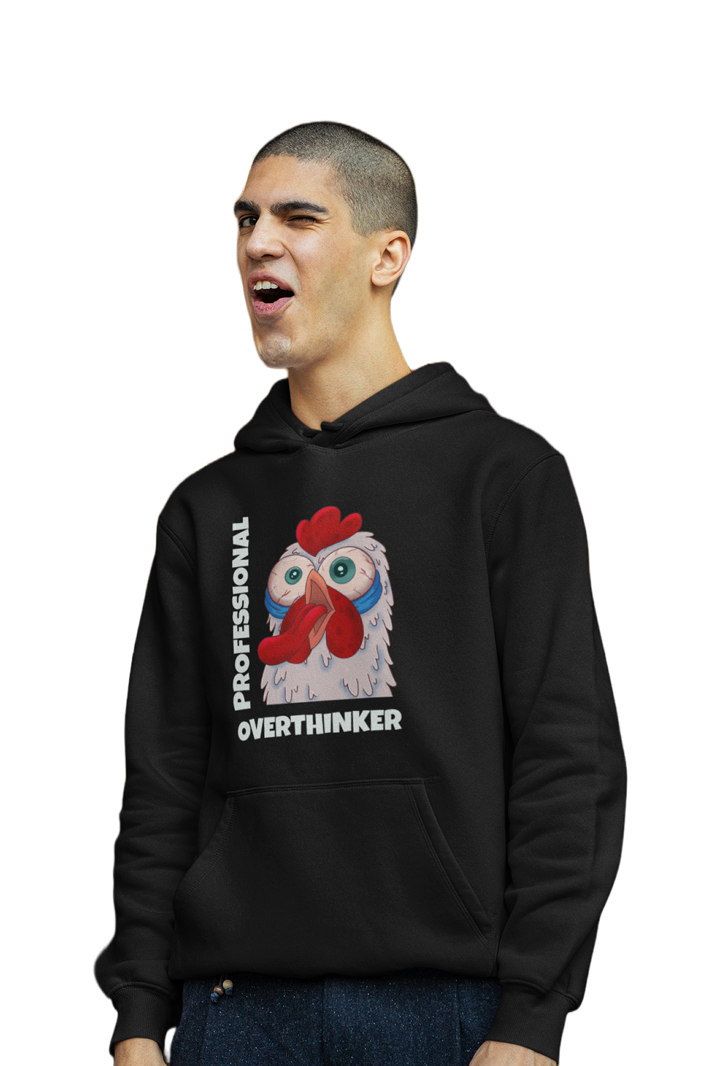 Professional Overthinker - Funny Print Hoodies