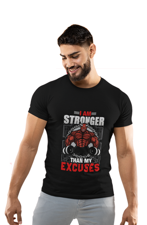 Stronger than My Excuses - Men's Gym T-shirt