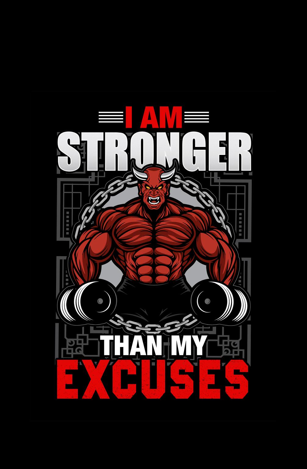 Stronger than My Excuses - Men's Gym T-shirt