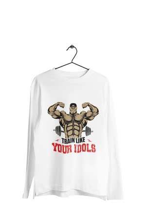 Train like Your Idols - Men's Full Sleeves Gym T-shirt