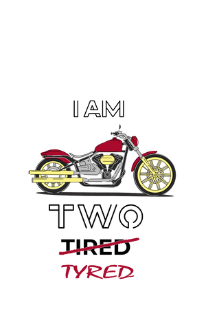 I am Two Tyred - Men's Bikers T-shirt