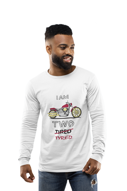 I am Two Tyred - Men's Full Sleeves Bikers T-shirt