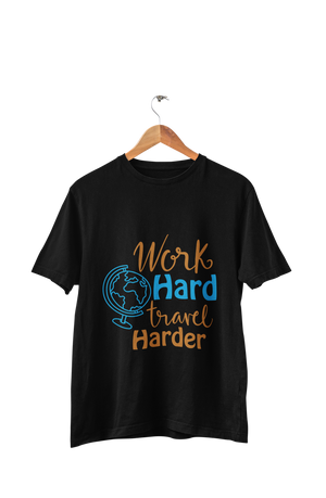 Work Hard Travel Harder - Men's Travellers T-shirt