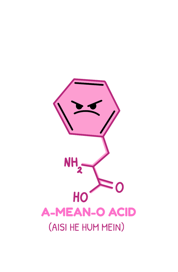 A-MEAN-O-ACID - Women's College T-shirt - Letshandcraft