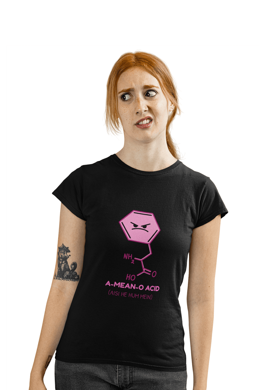 A-MEAN-O-ACID - Women's College T-shirt - Letshandcraft