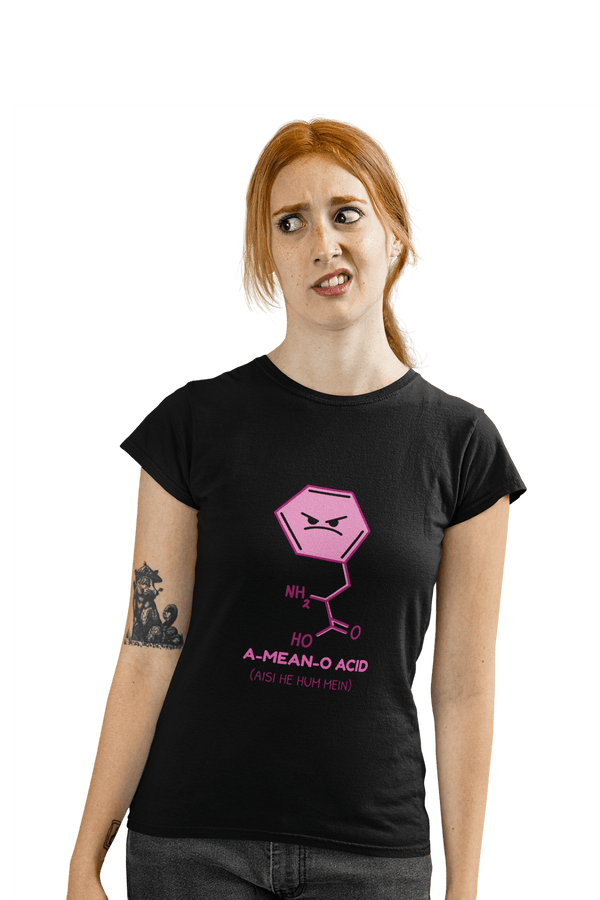 A-MEAN-O-ACID - Women's College T-shirt - Letshandcraft
