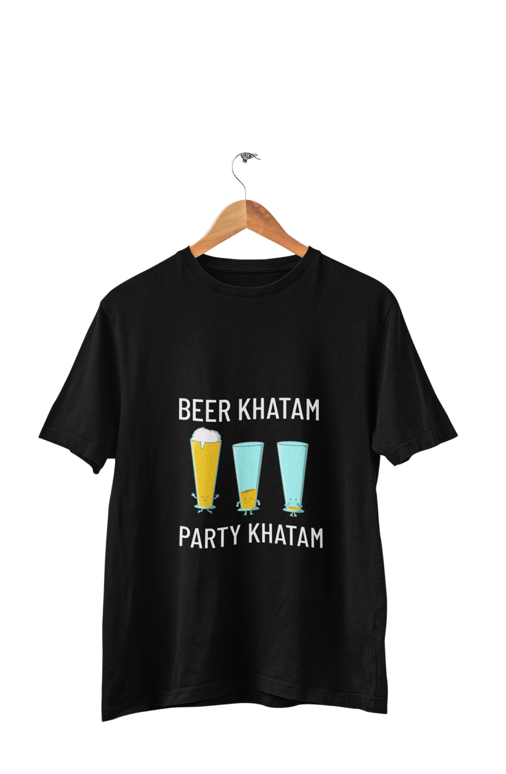 Beer Khatam Party Khatam - Men's T-shirt for Beer Lovers - Letshandcraft