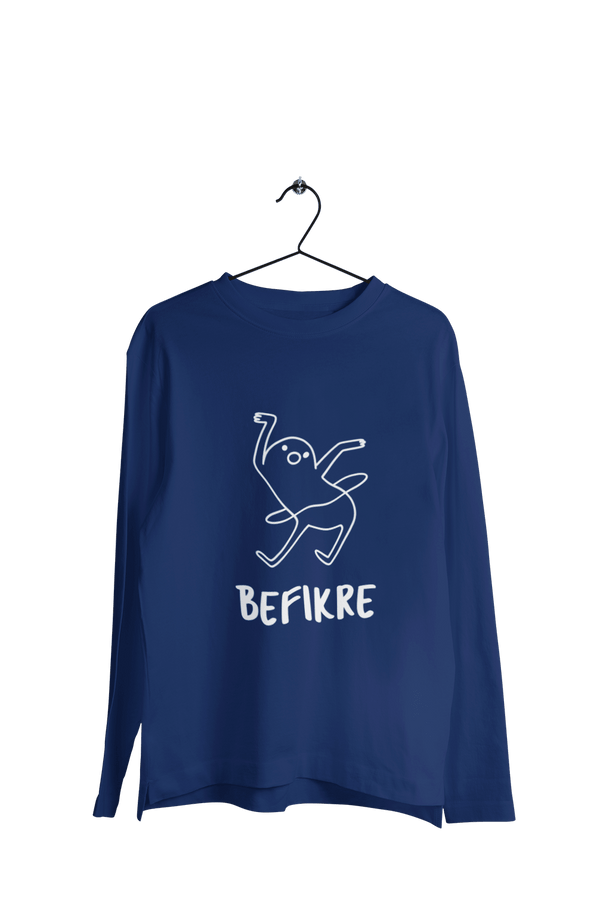 Befikre - Men's Full Sleeves Funny T-shirt - Letshandcraft