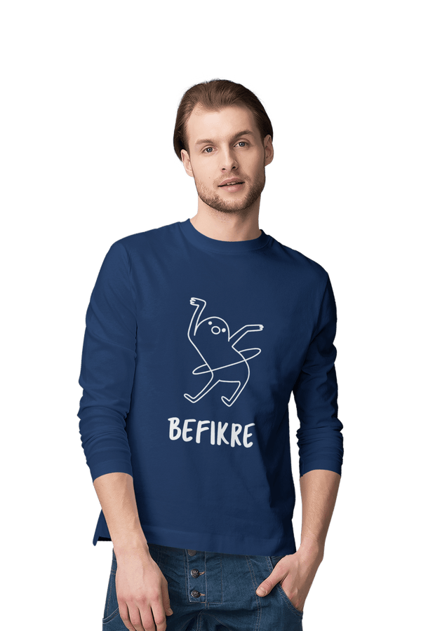 Befikre - Men's Full Sleeves Funny T-shirt - Letshandcraft