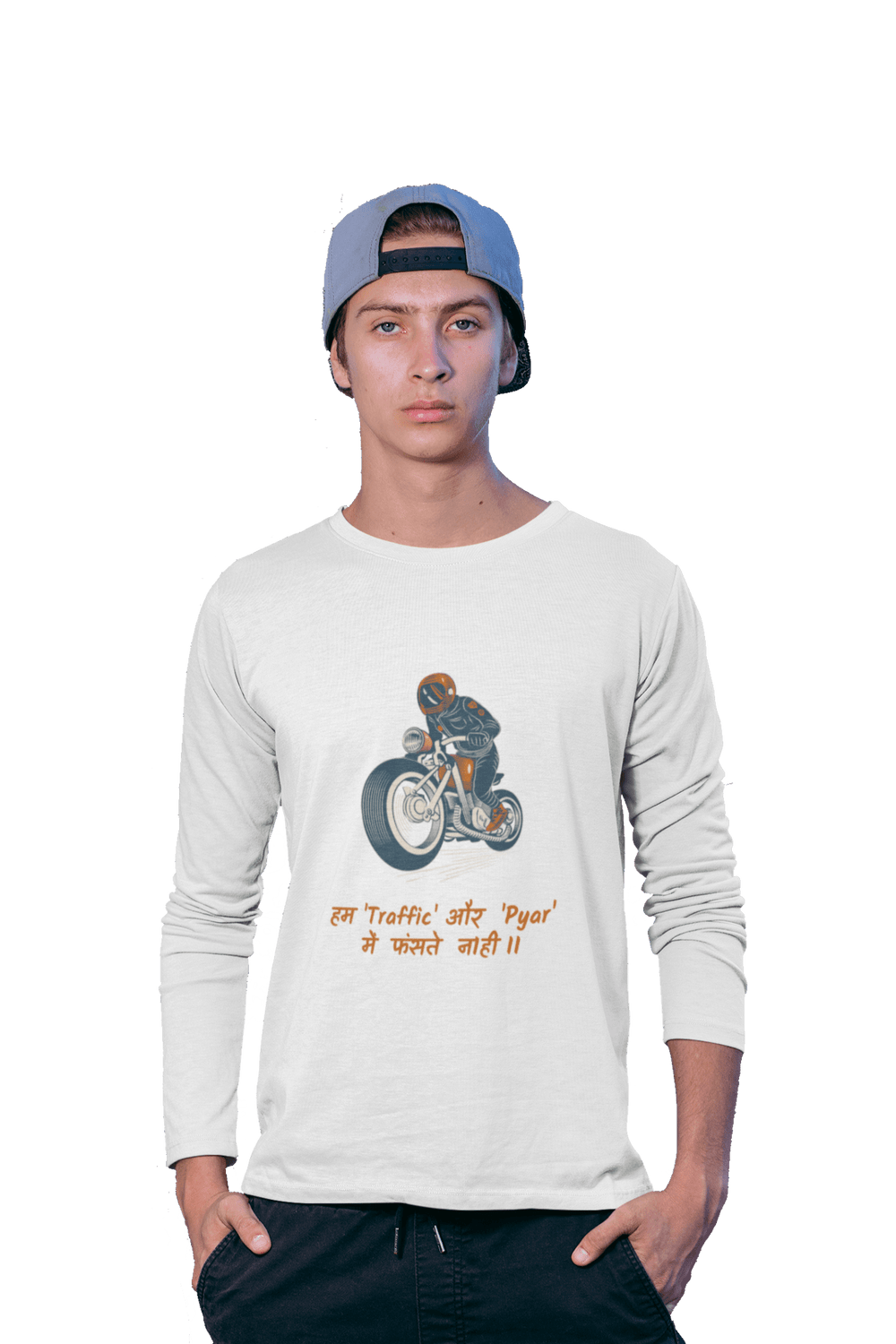 Biker Life - Men's Full Sleeves Bikers T-shirt - Letshandcraft