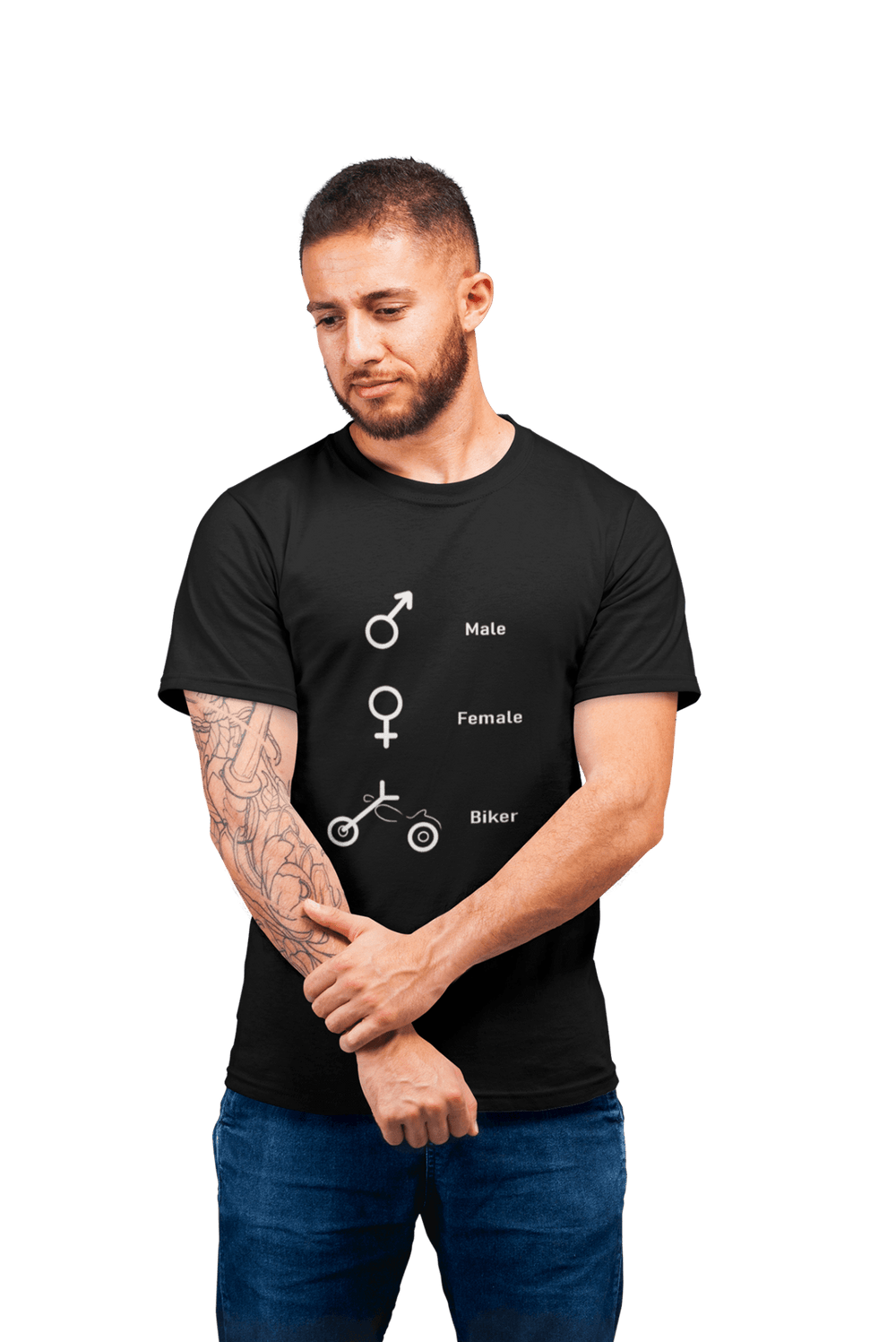 Biker Symbol - Men Bikers T-shirt - Letshandcraft