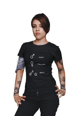 Biker Symbol - Women's Bikers T-shirt - Letshandcraft