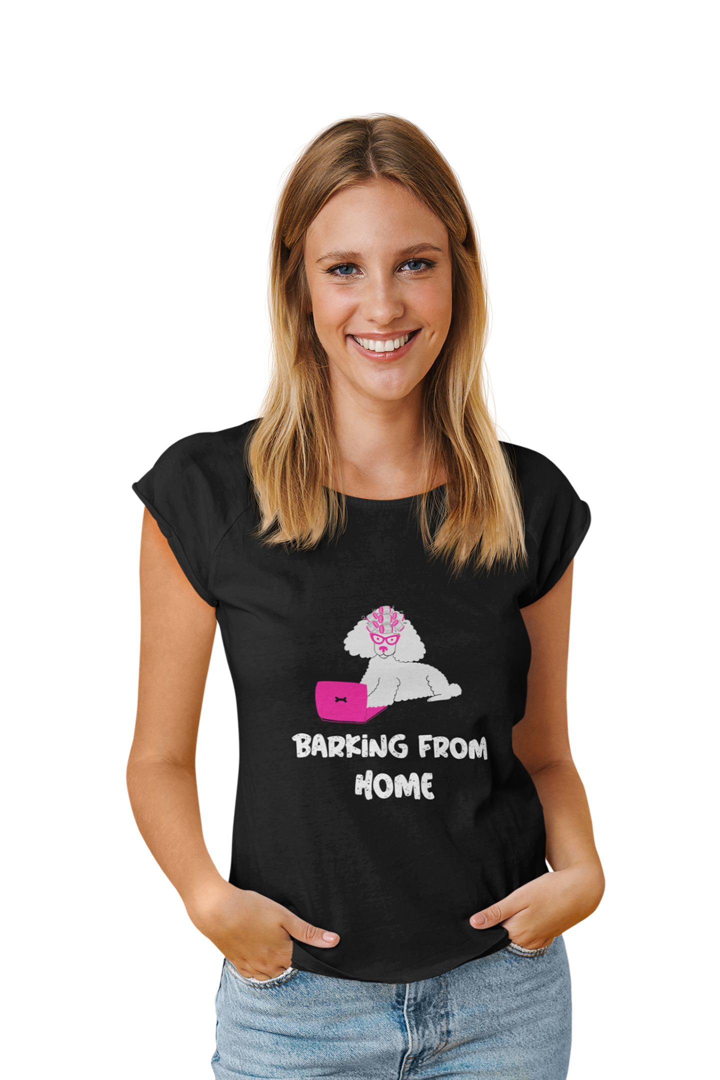 Barking from Home - Women's Dog T-shirt