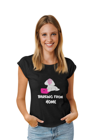 Barking from Home - Women's Dog T-shirt