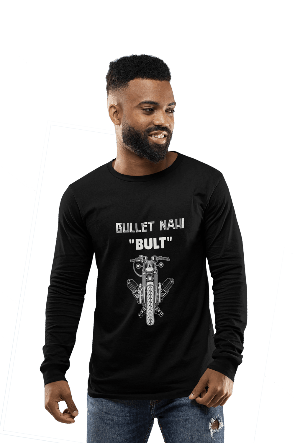 Bullet Nahi "BULT" - Men's Full Sleeves Bikers T-shirt - Letshandcraft