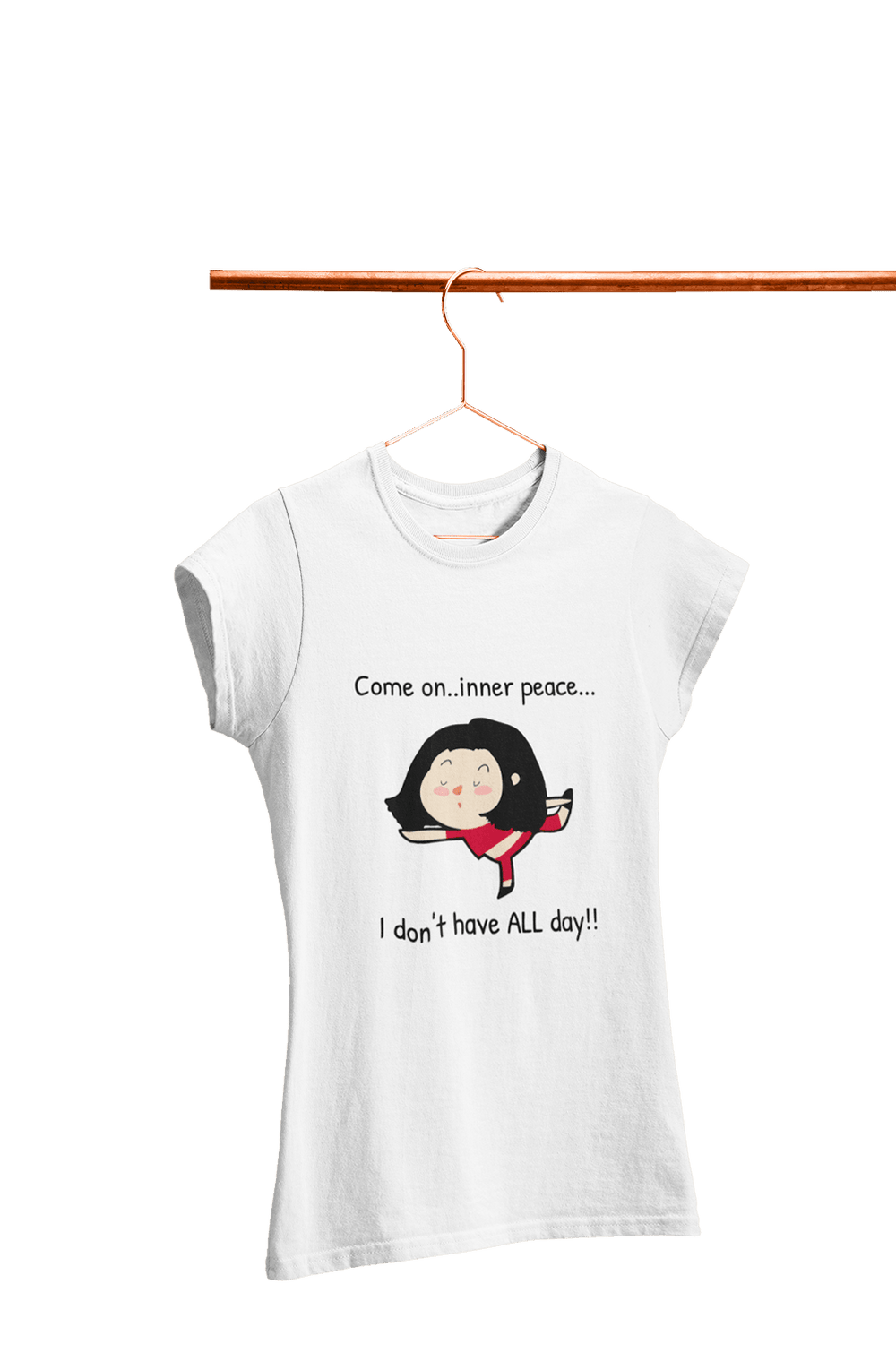Come on Inner Peace - Women's Funny Yoga T-shirt - Letshandcraft