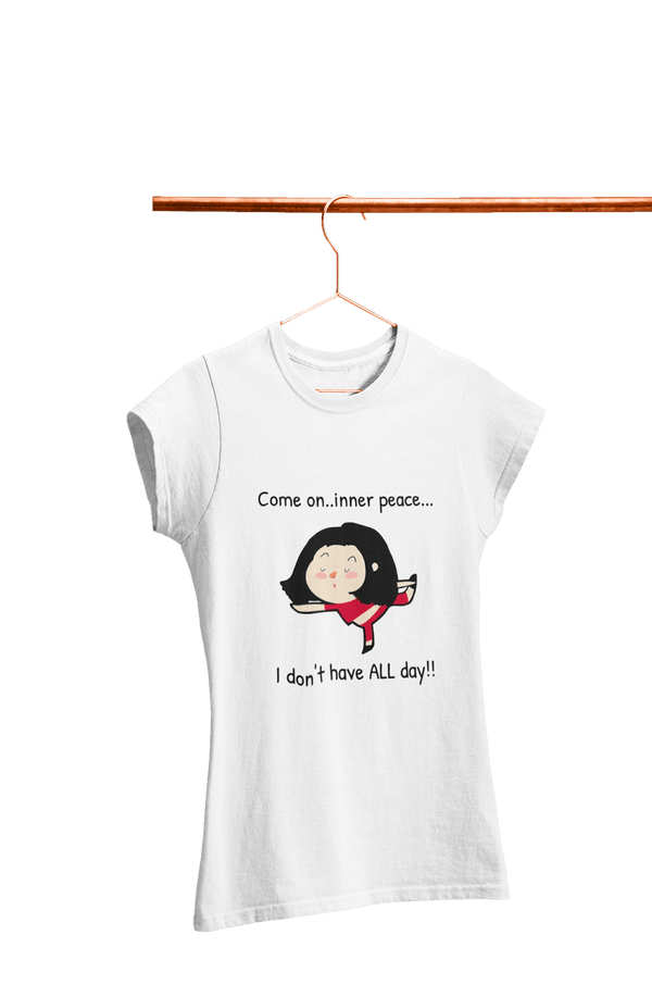 Come on Inner Peace - Women's Funny Yoga T-shirt - Letshandcraft