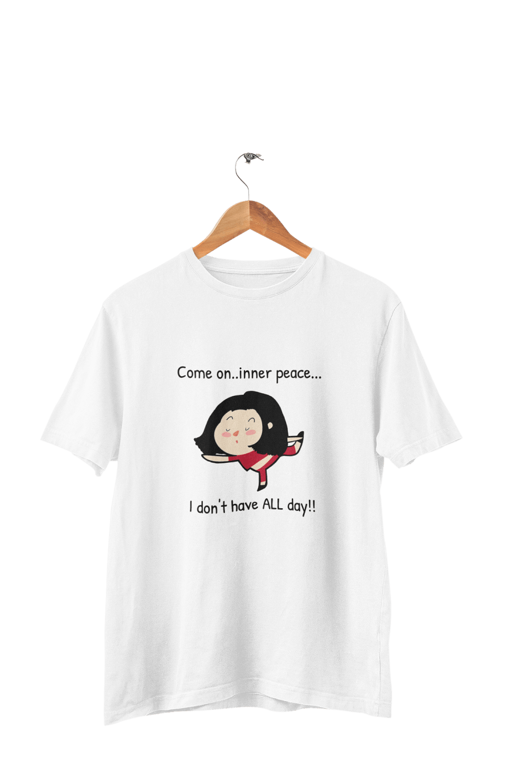 Come On..Inner Peace - Women's Funny Yoga T-shirt - Letshandcraft