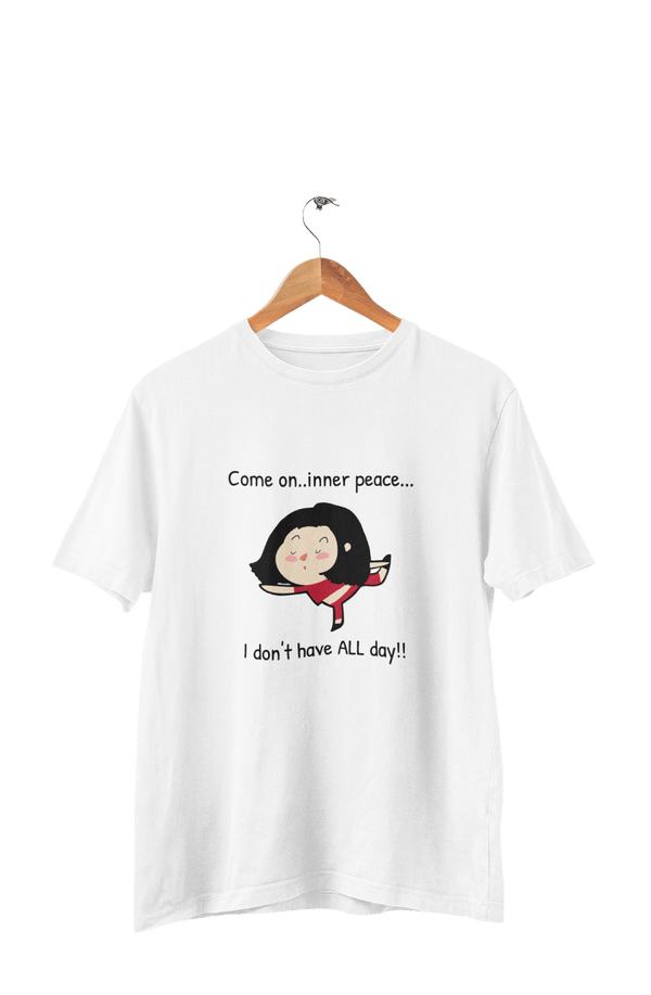 Come On..Inner Peace - Women's Funny Yoga T-shirt - Letshandcraft