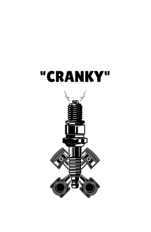 CRANKY - Men's Bikers T-shirt - Letshandcraft