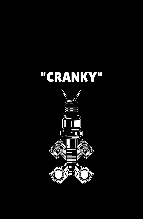 CRANKY - Men's Full Sleeves Bikers T-shirt - Letshandcraft