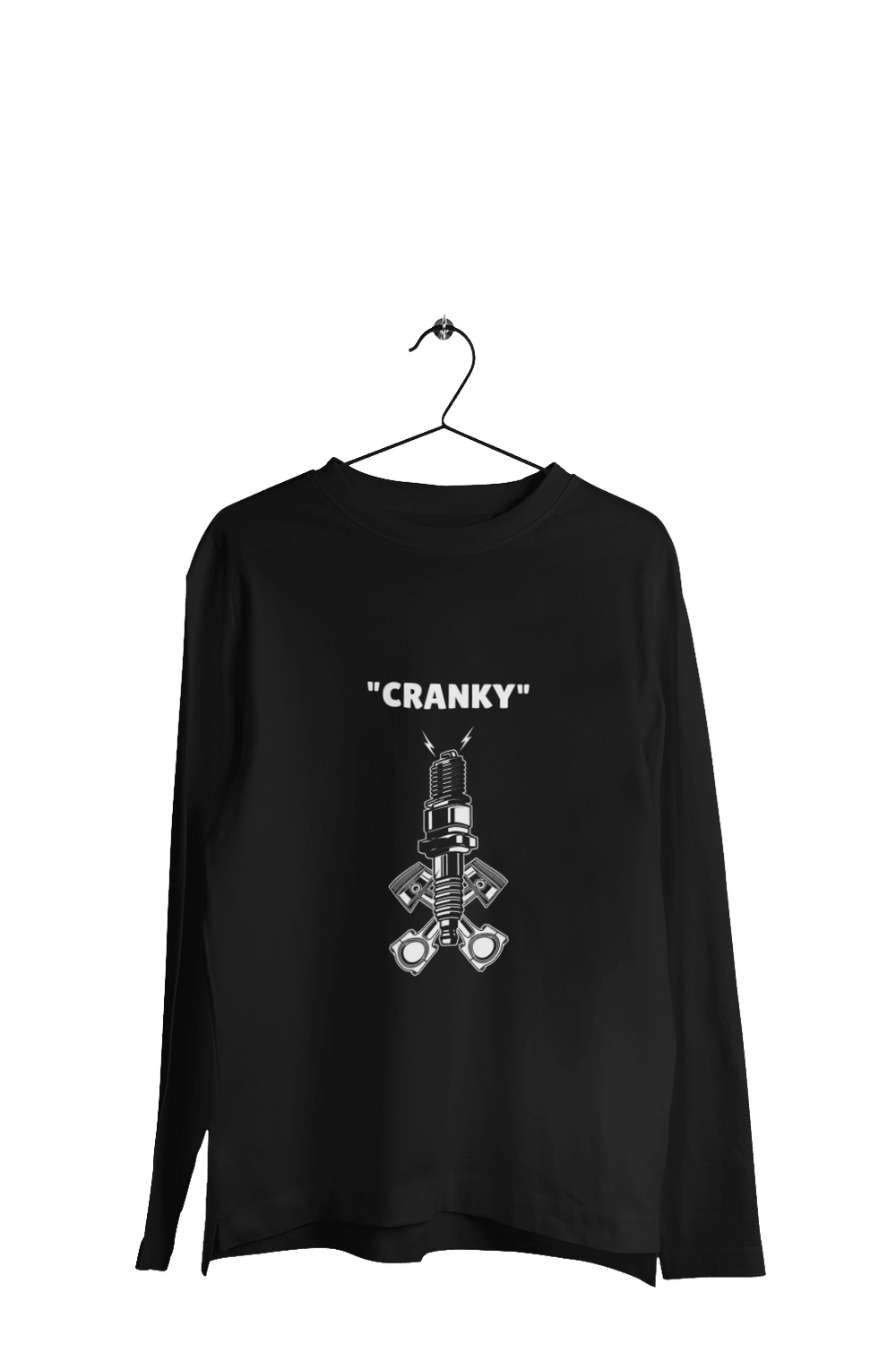 CRANKY - Men's Full Sleeves Bikers T-shirt - Letshandcraft