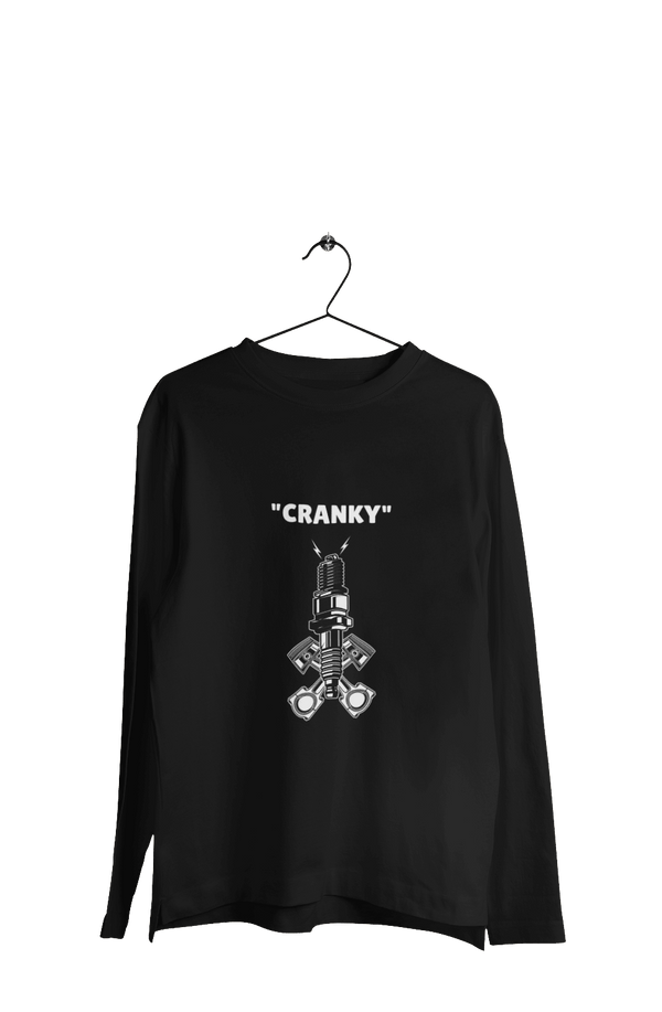 CRANKY - Men's Full Sleeves Bikers T-shirt - Letshandcraft