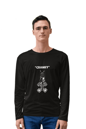 CRANKY - Men's Full Sleeves Bikers T-shirt - Letshandcraft