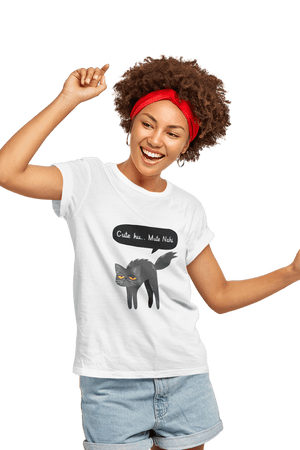 Cute Hu Mute Nahi - Women's Funny T-shirt - Letshandcraft