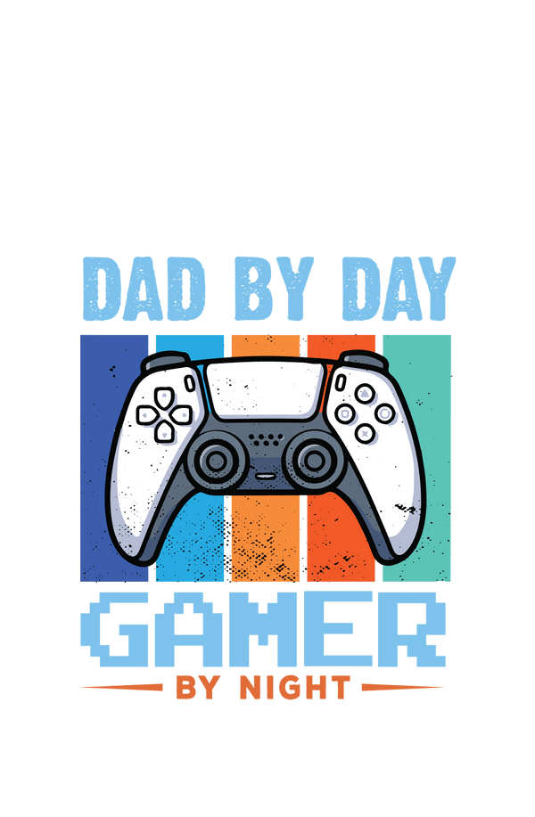 Dad by Day Gamer by Night - Men's Gamers T-shirt - Letshandcraft