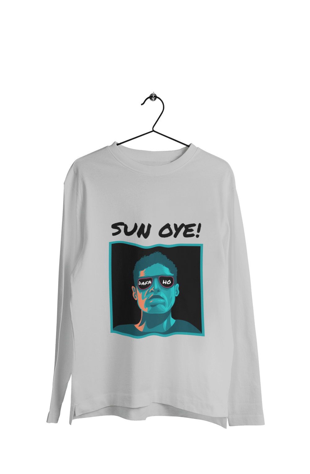 Dafa Ho - Men's Full Sleeves Funny T-shirt - Letshandcraft