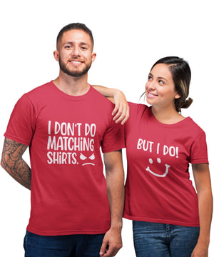 Don't Do Matching Dress v. I Do - Couple T-shirts (Pack of 2) - Letshandcraft
