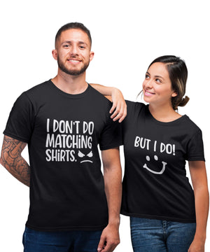 Don't Do Matching Dress v. I Do - Couple T-shirts (Pack of 2) - Letshandcraft