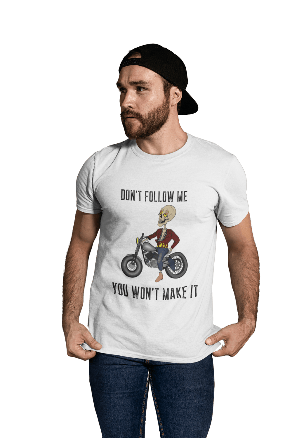 Don't follow me - Men's Bikers T-shirt - Letshandcraft
