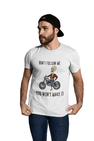 Don't follow me - Men's Bikers T-shirt - Letshandcraft