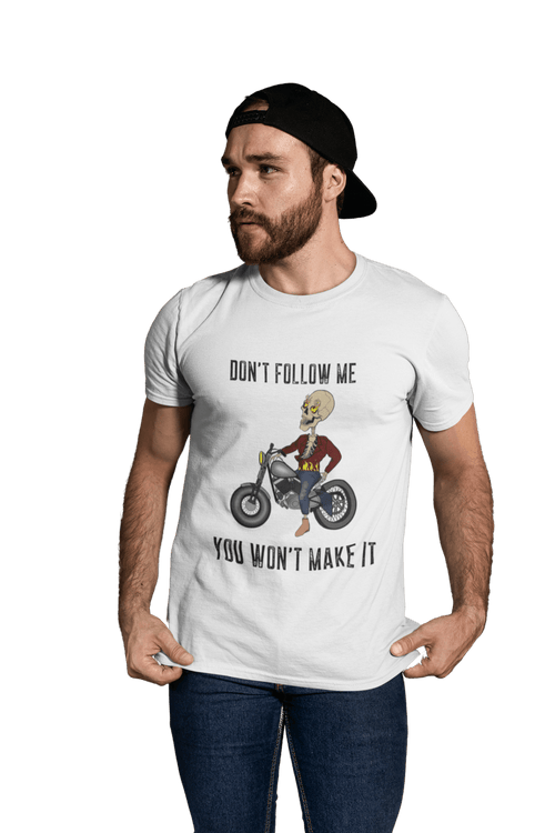 Don't follow me - Men's Bikers T-shirt - Letshandcraft