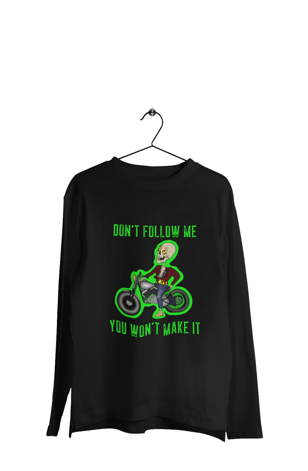 Don't Follow Me - Men's Full Sleeves Bikers T-shirt - Letshandcraft