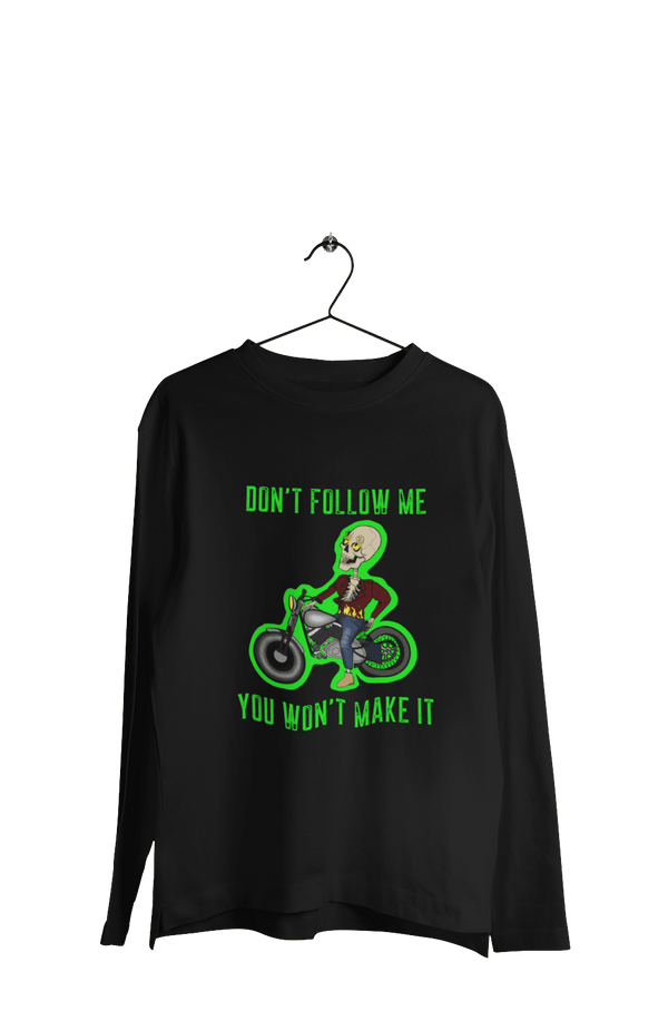Don't Follow Me - Men's Full Sleeves Bikers T-shirt - Letshandcraft