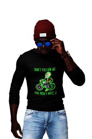 Don't Follow Me - Men's Full Sleeves Bikers T-shirt - Letshandcraft