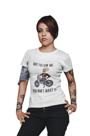 Don't follow me - Women's Bikers T-shirt - Letshandcraft