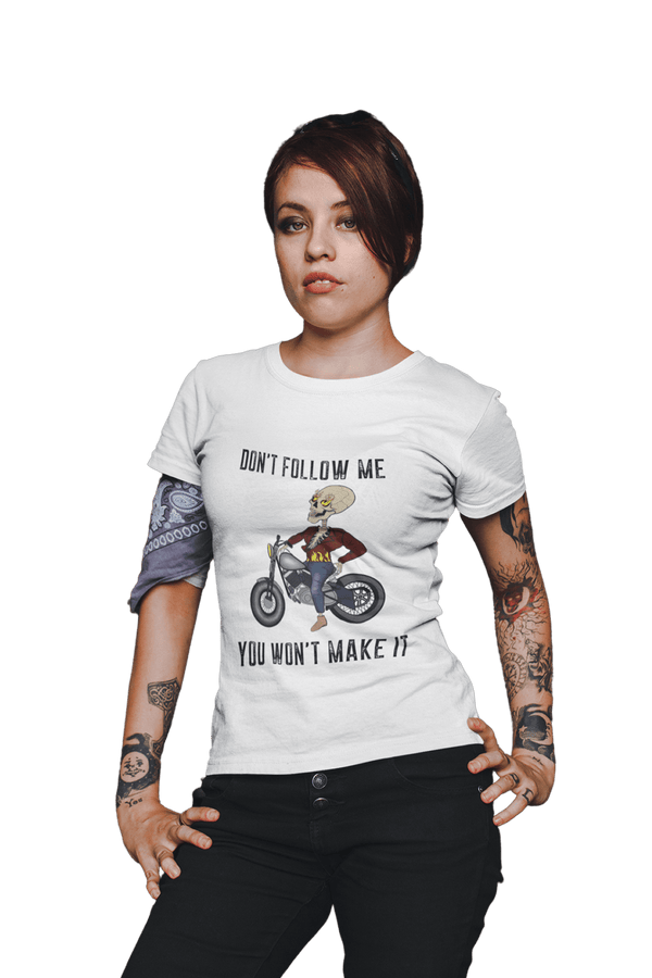 Don't follow me - Women's Bikers T-shirt - Letshandcraft