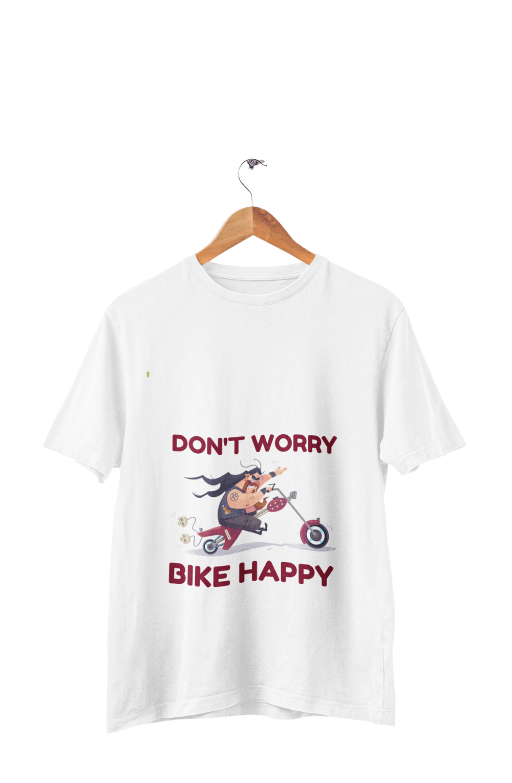 Don't Worry Bike Happy - Men's Bikers T-shirt - Letshandcraft
