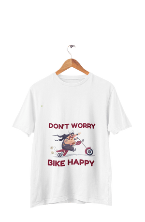 Don't Worry Bike Happy - Men's Bikers T-shirt - Letshandcraft